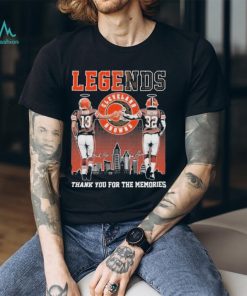 Design Browns Legends Frank Ryan Jim Brown Thank You For The Memories Shirt