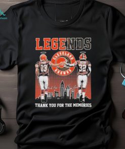 Design Browns Legends Frank Ryan Jim Brown Thank You For The Memories Shirt