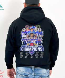 Design Buffalo bill afc east division champion team player signature 2024 shirt