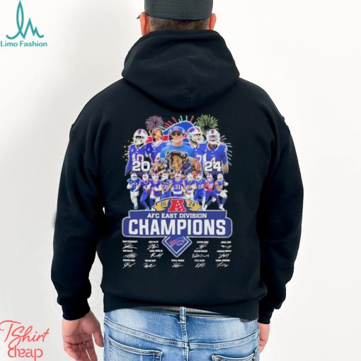 Design Buffalo bill afc east division champion team player signature 2024 shirt