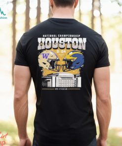 Design College Football Playoff 2024 National Championship Game Head to Head Stadium Washington Huskies And Michigan Wolverines Matchup shirt, hoodie, sweater, long sleeve and tank top Design College Football Playoff 2024 National Championship Game Head to Head Stadium Washington Huskies And Michigan Wolverines Matchup shirt