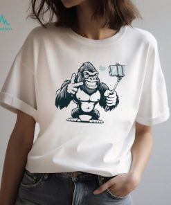 Design Copy Of Playful Gorilla Selfie Art Shirt