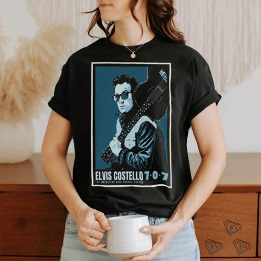 Design Elvis costello 7 0 7 tour 2024 poster shirt