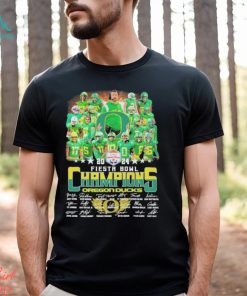 Design Fiesta Bowl Champions Oregon Ducks Team Name Player Signatures Shirt, hoodie, sweater, long sleeve and tank top Design Fiesta Bowl Champions Oregon Ducks Team Name Player Signatures Shirt