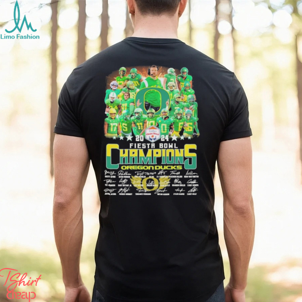 Design Fiesta Bowl Champions Oregon Ducks Team Name Player Signatures Shirt Design Fiesta Bowl Champions Oregon Ducks Team Name Player Signatures Shirt