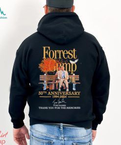 Design Forrest Gump 30th Anniversary 1994 2024 Tom Hanks Thank You For The Memories Signature Shirt