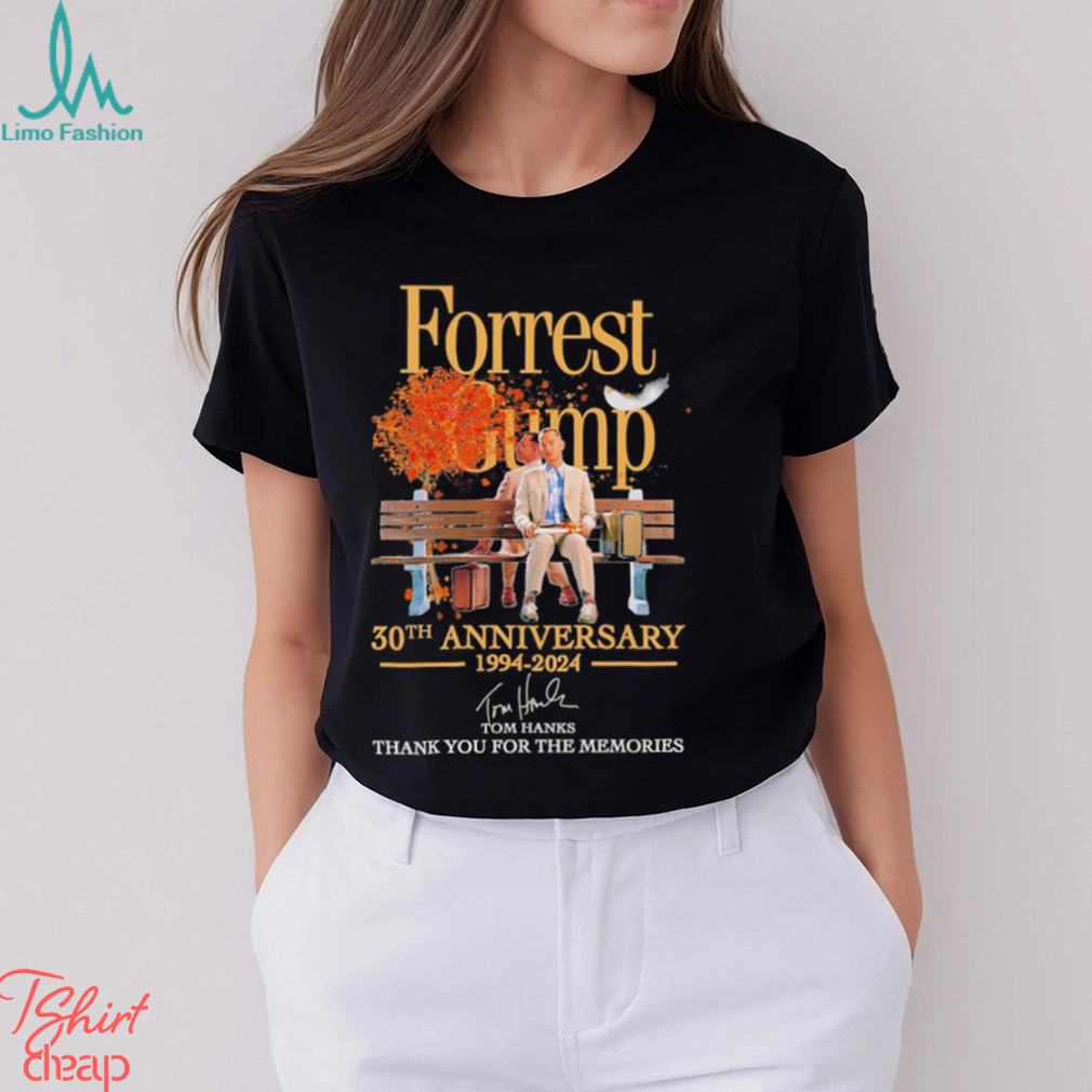 Design Forrest Gump 30th Anniversary 1994 2024 Tom Hanks Thank You For The Memories Signature Shirt Design Forrest Gump 30th Anniversary 1994 2024 Tom Hanks Thank You For The Memories Signature Shirt