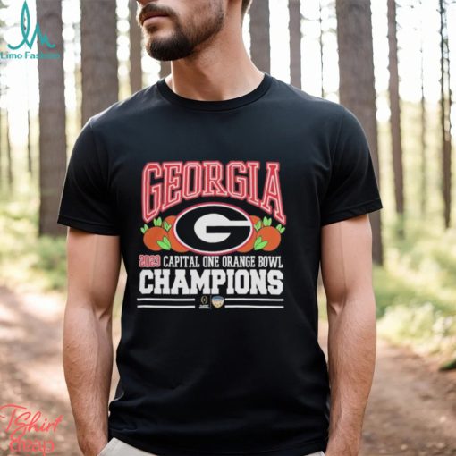 Design Georgia Bulldogs 2023 Capital One Orange Bowl Champion Shirt