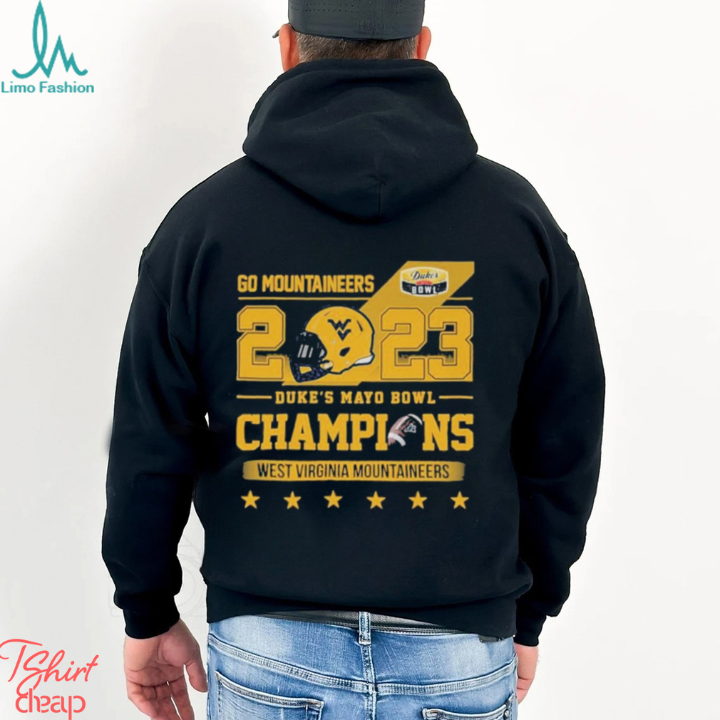 Design Go Mountaineers 2023 Duke’s Mayo Bowl Champions T Shirt Design Go Mountaineers 2023 Duke’s Mayo Bowl Champions T Shirt