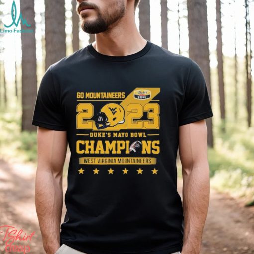 Design Go Mountaineers 2023 Duke’s Mayo Bowl Champions T Shirt