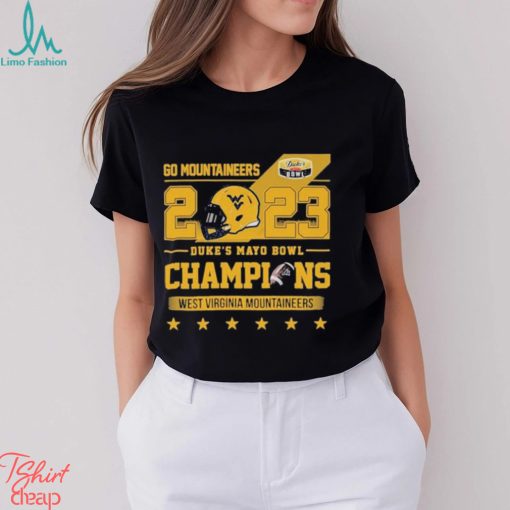 Design Go Mountaineers 2023 Duke’s Mayo Bowl Champions T Shirt