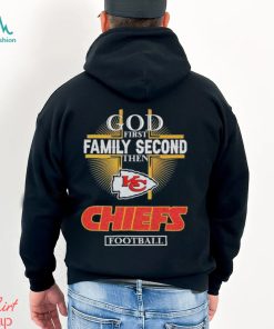 Design God First Family Second Then Kansas City Chiefs Football Logo Shirt
