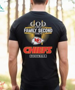 Design God First Family Second Then Kansas City Chiefs Football Logo Shirt, hoodie, sweater, long sleeve and tank top Design God First Family Second Then Kansas City Chiefs Football Logo Shirt