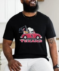 Design Houston texans Snoopy driving car shirt