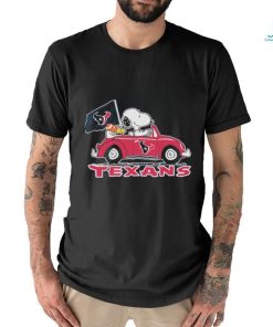 Design Houston texans Snoopy driving car shirt