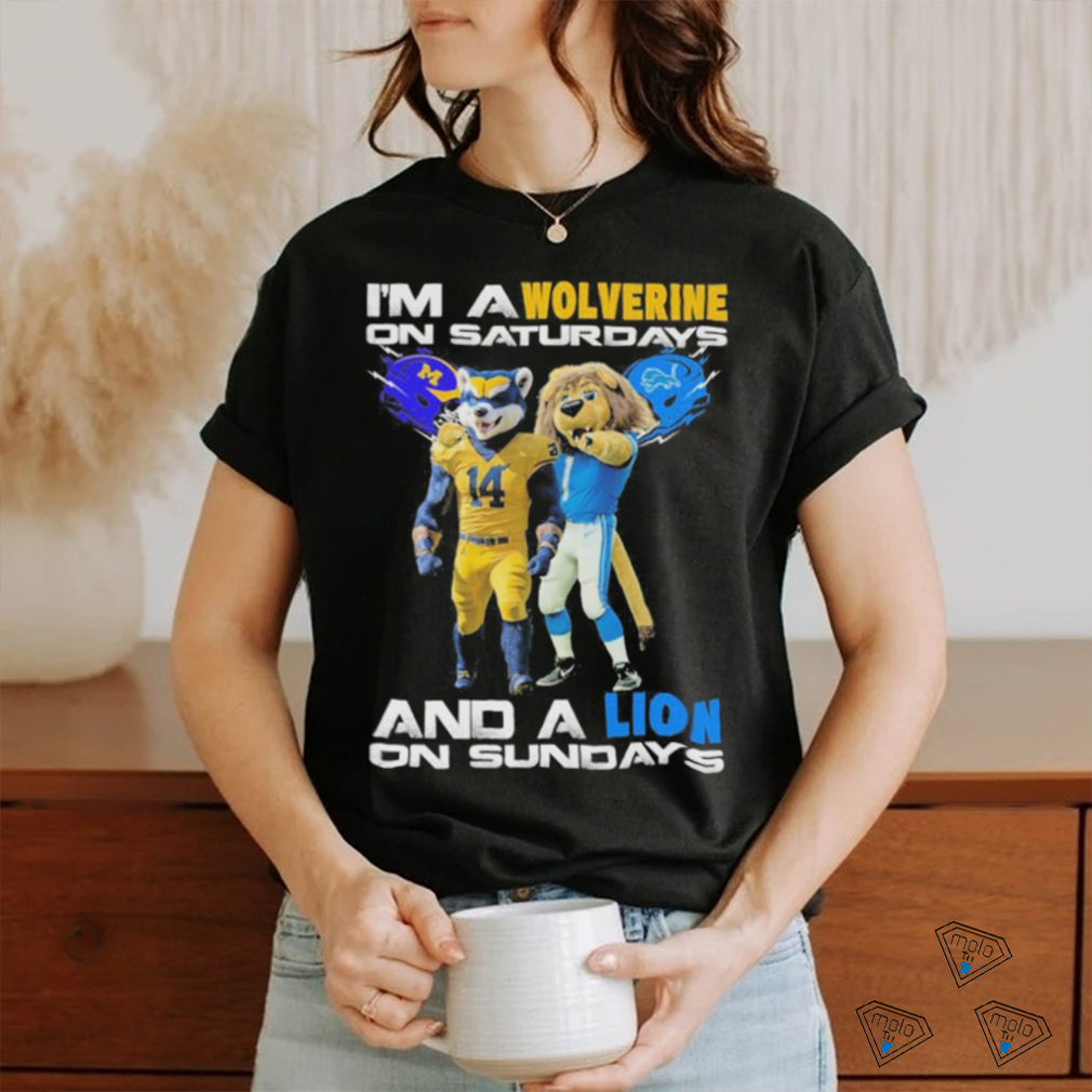 Design I’m a wolverines on saturdays and a lion on sundays shirt Design I’m a wolverines on saturdays and a lion on sundays shirt