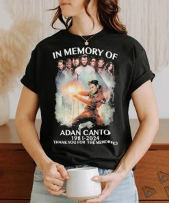 Design In memory of adan canto 1981 2024 thank you for the memories shirt
