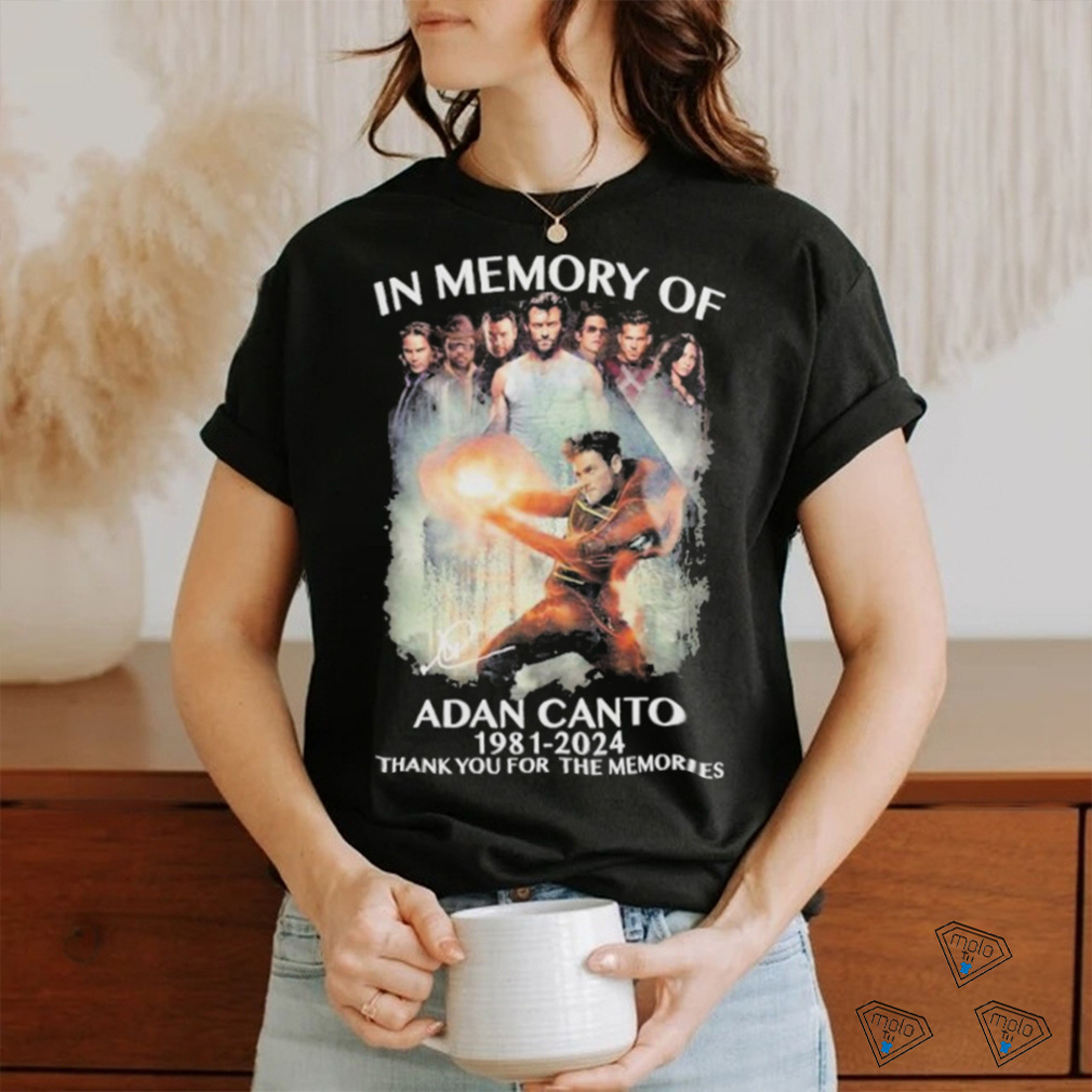 Design In memory of adan canto 1981 2024 thank you for the memories shirt Design In memory of adan canto 1981 2024 thank you for the memories shirt