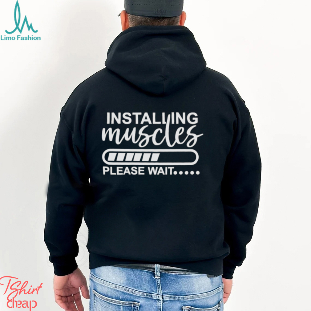 Design Installing Muscles Wait Essential T shirt Design Installing Muscles Wait Essential T shirt