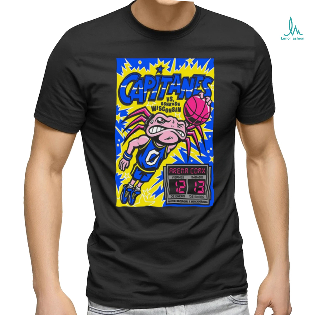 Design Jan 12 & 13 2024 Capitanes vs Oshkosh Wisconsin Arena Ciudad De Mexico Limited Poster shirt Design Jan 12 & 13 2024 Capitanes vs Oshkosh Wisconsin Arena Ciudad De Mexico Limited Poster shirt