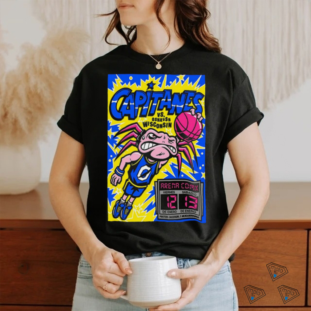 Design Jan 12 & 13 2024 Capitanes vs Oshkosh Wisconsin Arena Ciudad De Mexico Limited Poster shirt Design Jan 12 & 13 2024 Capitanes vs Oshkosh Wisconsin Arena Ciudad De Mexico Limited Poster shirt