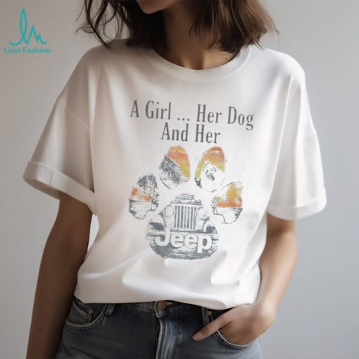 Design Jeep A Girl… Her Dog And Her Shirt