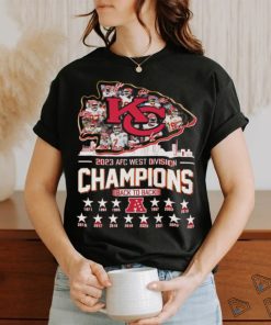 Design Kansas city Chiefs 2023 AFC west Division champions back to back shirt