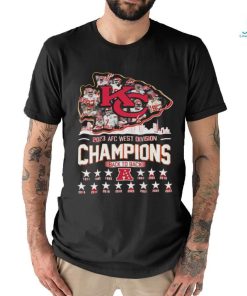 Design Kansas city Chiefs 2023 AFC west Division champions back to back shirt
