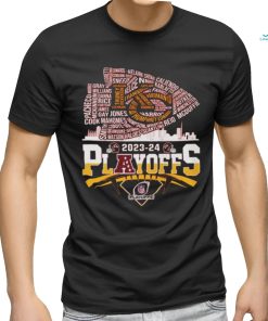 Design Kansas city Chiefs playoffs 2023 2024 two side shirt