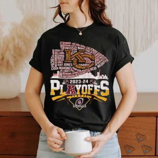Design Kansas city Chiefs playoffs 2023 2024 two side shirt