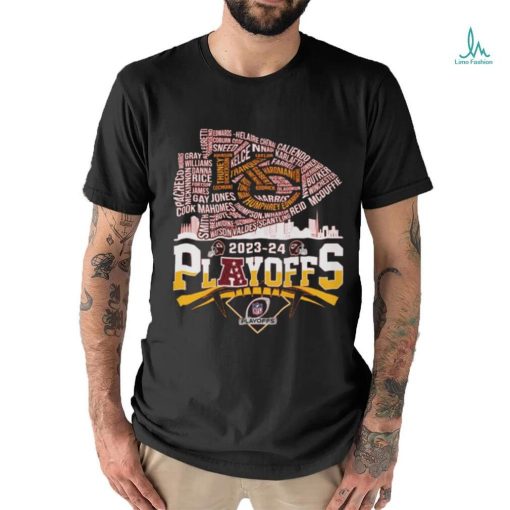 Design Kansas city Chiefs playoffs 2023 2024 two side shirt