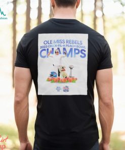 Design Ole Miss Rebels 2023 Chick Fil A Peach Bowl Champions New Year’s Six Shirt