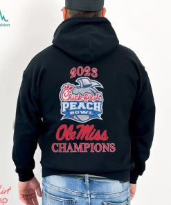 Design Ole Miss Rebels Champions 2023 Chick Fil A Peach Bowl Shirt