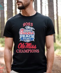 Design Ole Miss Rebels Champions 2023 Chick Fil A Peach Bowl Shirt