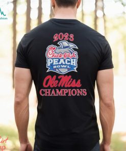 Design Ole Miss Rebels Champions 2023 Chick Fil A Peach Bowl Shirt
