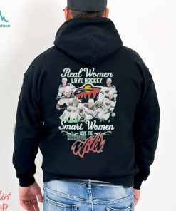 Design Real Women Love Hockey Smart Women Love The Minnesota Wild Shirt
