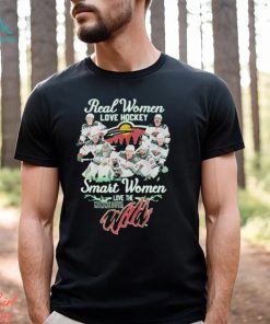 Design Real Women Love Hockey Smart Women Love The Minnesota Wild Shirt