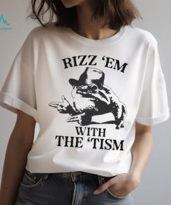 Design Rizz ‘Em With The ‘Tism Cowboy Frog Shirt
