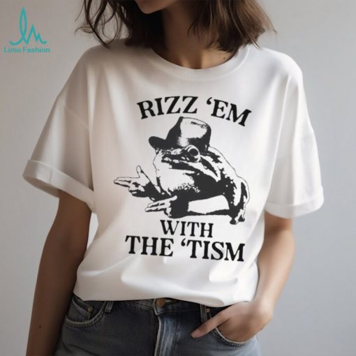 Design Rizz ‘Em With The ‘Tism Cowboy Frog Shirt