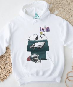 Design Super Bowl 2024 Snoopy And Woodstock Resting Together Philadelphia Eagles Shirt