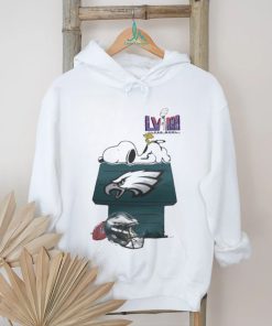Design Super Bowl 2024 Snoopy And Woodstock Resting Together Philadelphia Eagles Shirt