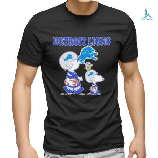 Design detroit lions Charlie brown and Snoopy shirt