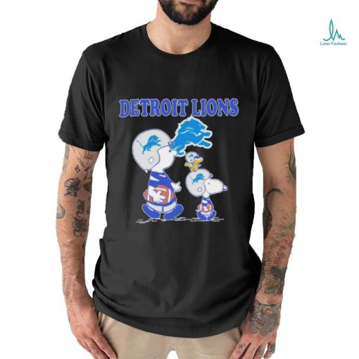Design detroit lions Charlie brown and Snoopy shirt
