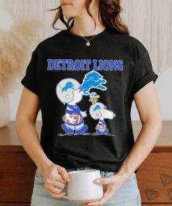 Design detroit lions Charlie brown and Snoopy shirt
