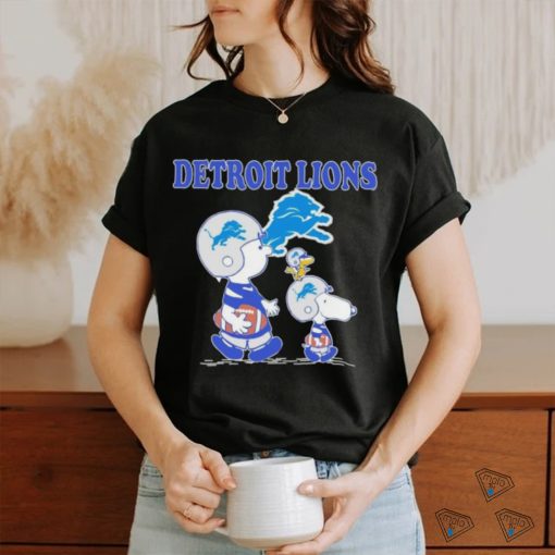 Design detroit lions Charlie brown and Snoopy shirt