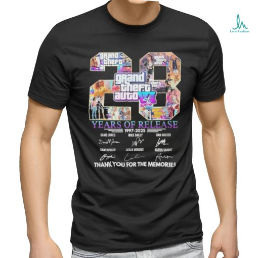 Design grand Theft Auto 23 Years Of Release T Shirt