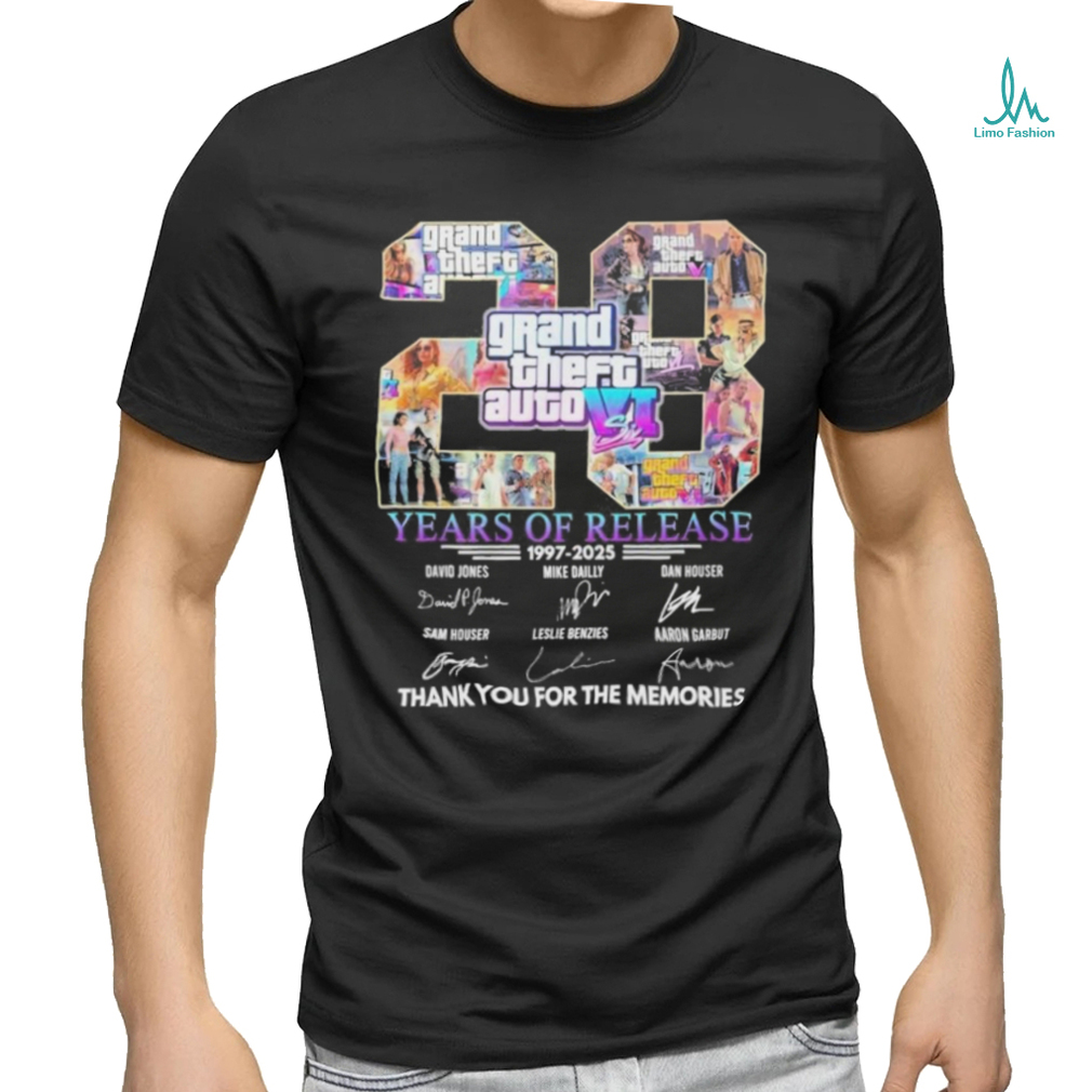 Design grand Theft Auto 23 Years Of Release T Shirt Design grand Theft Auto 23 Years Of Release T Shirt