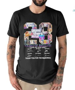 Design grand Theft Auto 23 Years Of Release T Shirt