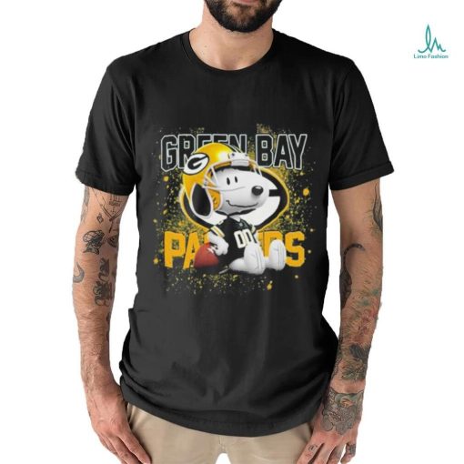 Design green Bay Packers Mix Snoopy T Shirt