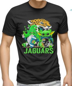 Design jacksonville Jaguars Baby Yoda Happy St.Patrick’s Day Shamrock T Shirt